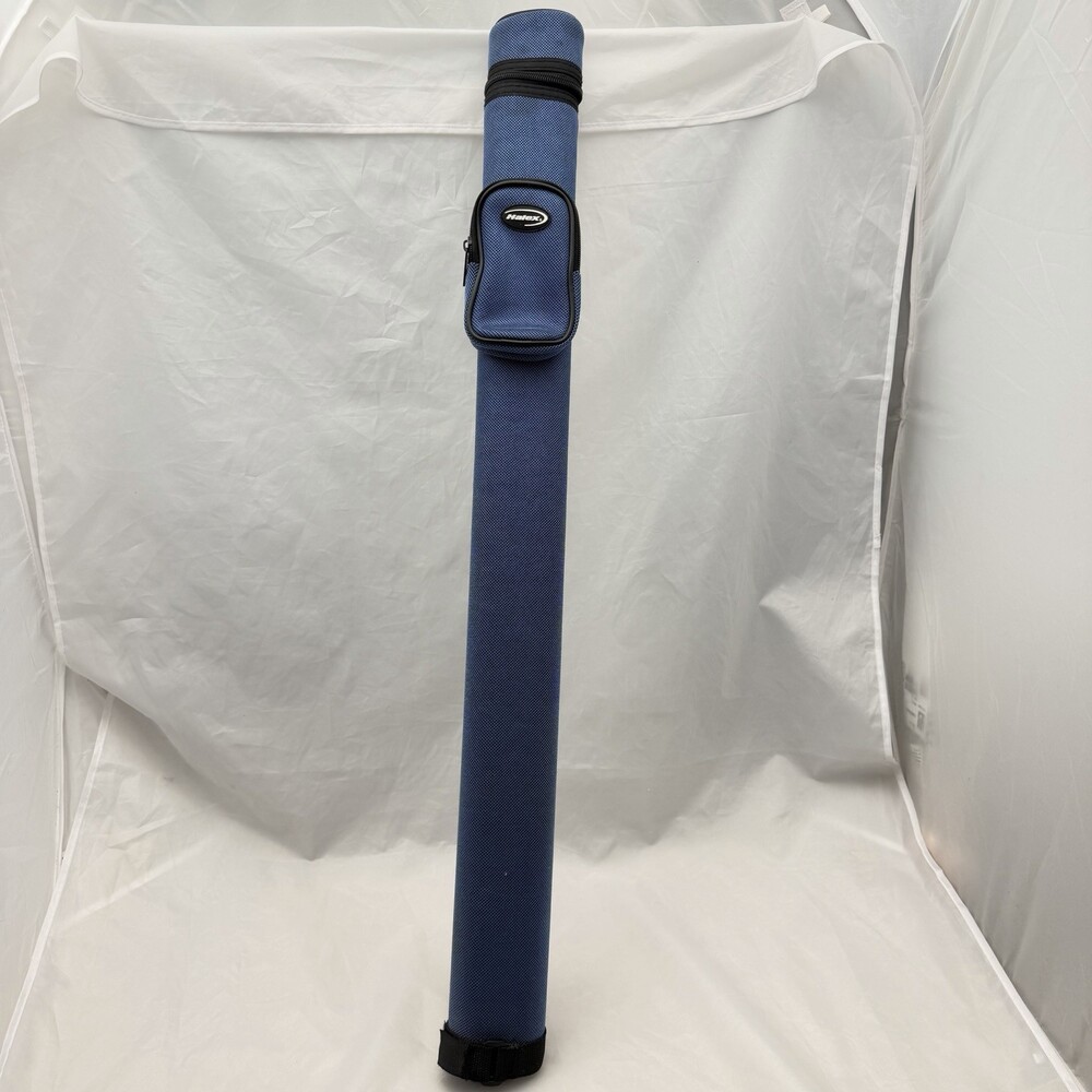 Halex Pool Cue Case Blue Storage Billiards Stick Never Used Hard Case